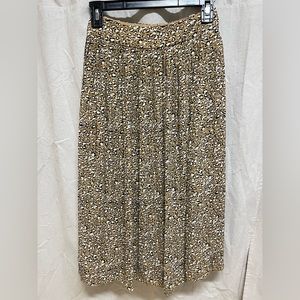 Jcrew cheetah print midi skirt